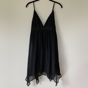 Banana Republic Black V Plunge Dress 0 XS